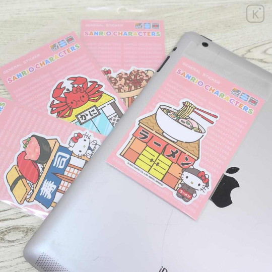 Japan Sanrio Vinyl Sticker - Hello Kitty / Shop Owner Ramen - 2