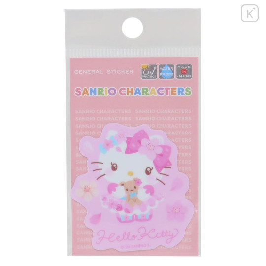 Japan Sanrio Vinyl Sticker - Hello Kitty / Sakura - 1