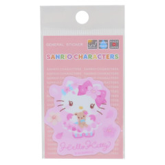 Japan Sanrio Vinyl Sticker - Hello Kitty / Sakura