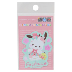 Japan Sanrio Vinyl Sticker - Pochacco / Sakura