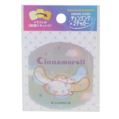 Japan Sanrio Lenticular Sticker - Cinnamoroll / Flying