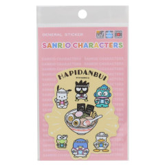 Japan Sanrio Vinyl Sticker - Hapidanbui Boys / Shop Owner Ramen