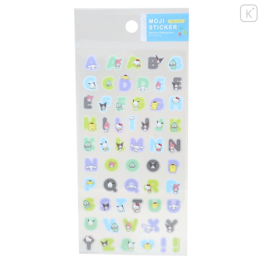 Japan Sanrio Moji Sticker - Characters / English Alphabet Colorful B - 1