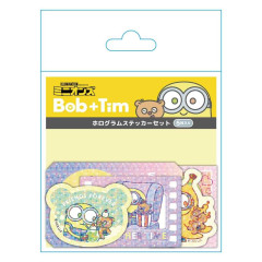 Japan Minions Hologram Vinyl Sticker Set - Bob & Bear / Despicable Me 4