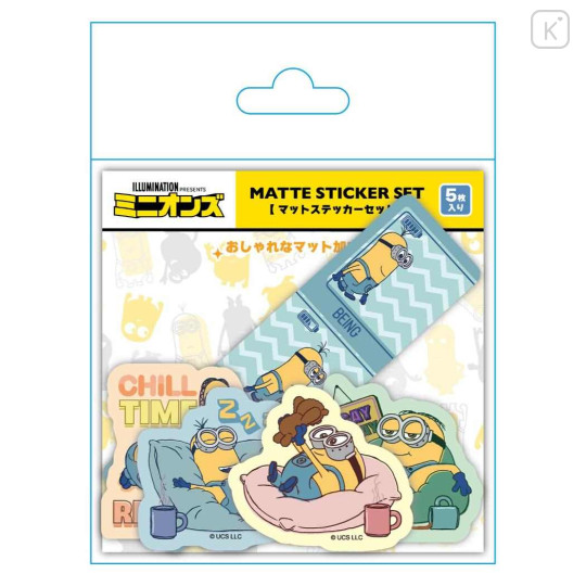 Japan Minions Vinyl Sticker Set - Chill Time / Despicable Me 4 - 1