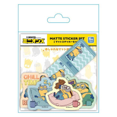 Japan Minions Vinyl Sticker Set - Chill Time / Despicable Me 4