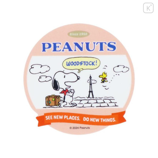 Japan Peanuts Vinyl Deco Sticker - Snoopy Travel / New Places New Things - 1