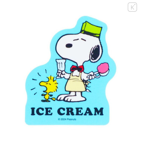 Japan Peanuts Vinyl Deco Sticker - Snoopy / Ice Cream - 1