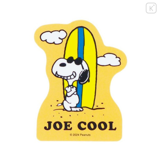 Japan Peanuts Vinyl Deco Sticker - Snoopy / Joe Cool Surf - 1