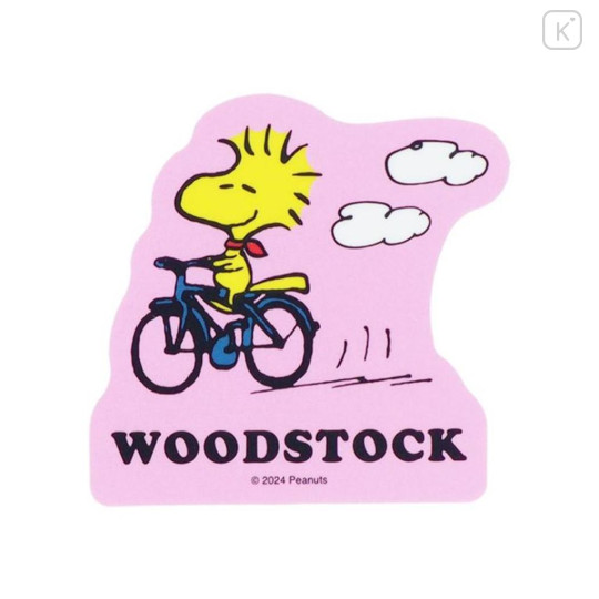 Japan Peanuts Vinyl Deco Sticker - Woodstock / Bike - 1