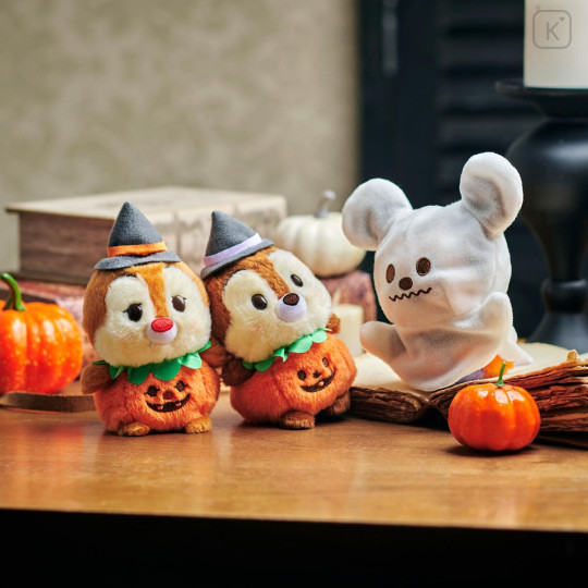 Japan Disney Store Urupocha-chan Plush - Chip : Halloween Pumpkin - 8