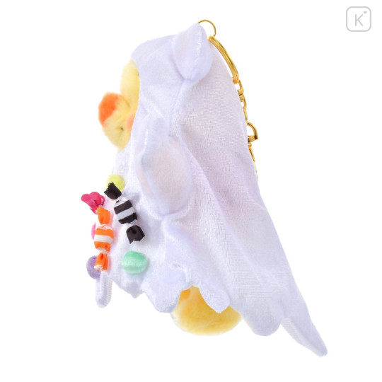 Japan Disney Store Fluffy Plush Keychain - Pooh : Halloween Candy Ghost - 2