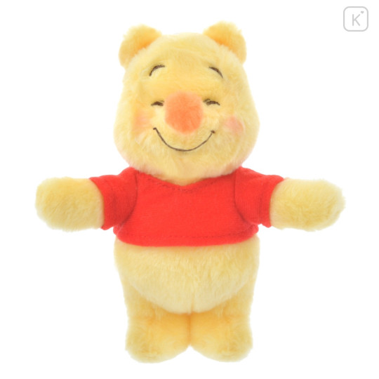 Japan Disney Store Fluffy Plush Keychain - Pooh : Halloween Candy Ghost - 4