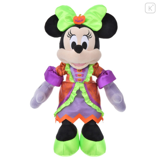 Japan Disney Store Fluffy Plush Toy - Minnie Mouse / Halloween Neon - 1