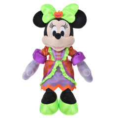 Japan Disney Store Fluffy Plush Toy - Minnie Mouse / Halloween Neon