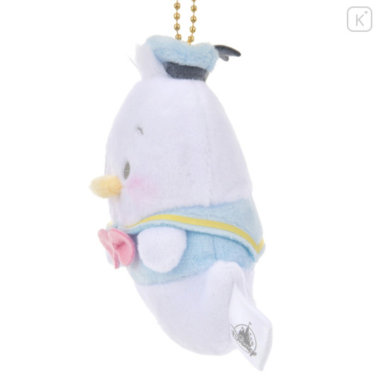 Japan Disney Store Fluffy Plush Keychain - Donald Duck / Halloween Ghost - 3