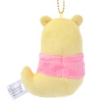 Japan Disney Store Fluffy Plush Keychain - Pooh / Halloween Ghost - 3