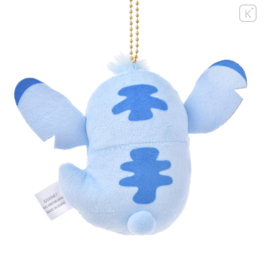 Japan Disney Store Fluffy Plush Keychain - Stitch / Halloween Ghost - 3