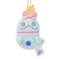 Japan Disney Store Fluffy Plush Keychain - Scrump / Halloween Ghost