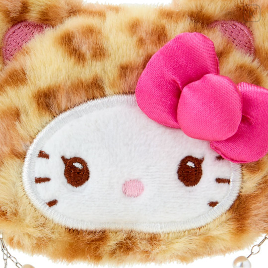 Japan Sanrio Original Face-shaped Hair Clip - Hello Kitty : Leopard Bear Yellow - 3