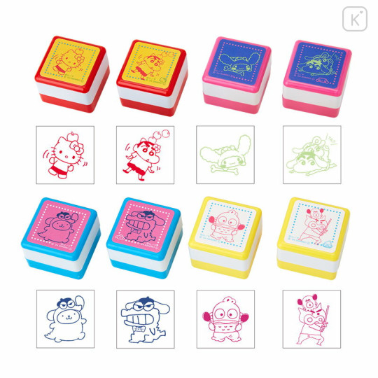 Japan Sanrio × Crayon Shinchan Secret Stamp - Blind Box - 2