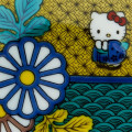 Japan Sanrio Kutani Ware Small Plate - Hello Kitty / Blue Chrysanthemum - 4