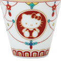 Japan Sanrio Kutani Ware Mini Sake Cup - Hello Kitty / Pendant Pattern - 4