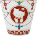 Japan Sanrio Kutani Ware Mini Sake Cup - Hello Kitty / Pendant Pattern - 5