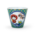 Japan Sanrio Kutani Ware Mini Sake Cup - Hello Kitty / Geometric Pattern - 2