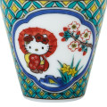 Japan Sanrio Kutani Ware Mini Sake Cup - Hello Kitty / Geometric Pattern - 4