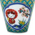 Japan Sanrio Kutani Ware Mini Sake Cup - Hello Kitty / Geometric Pattern - 5