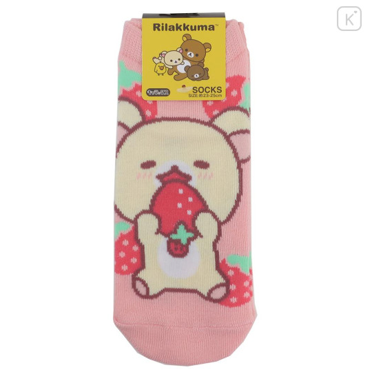 Japan San-X Socks - Korilakkuma / Love Strawberry - 1