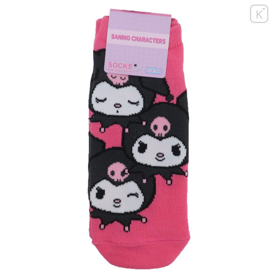 Japan Sanrio Socks - Kuromi Faces - 1