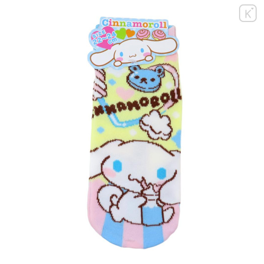 Japan Sanrio Socks - Cinnamoroll / Soda - 1