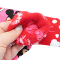 Japan Disney Crew Socks - Mickey Mouse & Minnie Mouse / Pink Love - 2