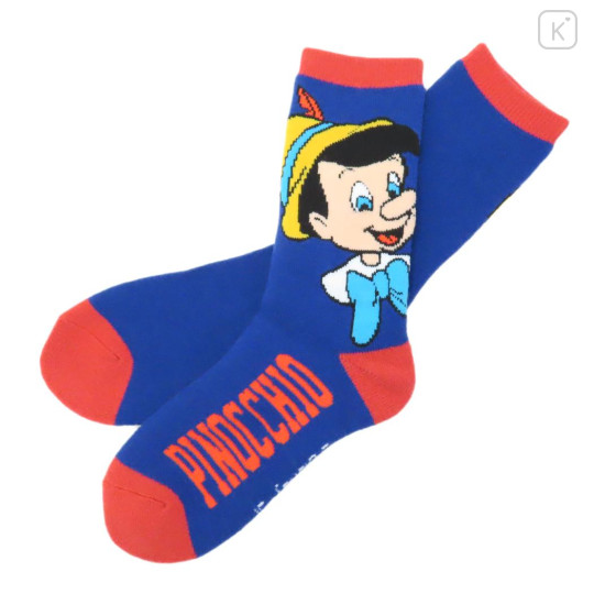 Japan Disney Crew Socks - Pinocchio - 1