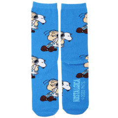 Japan Peanuts Crew Socks - Snoopy / Charlie Blue