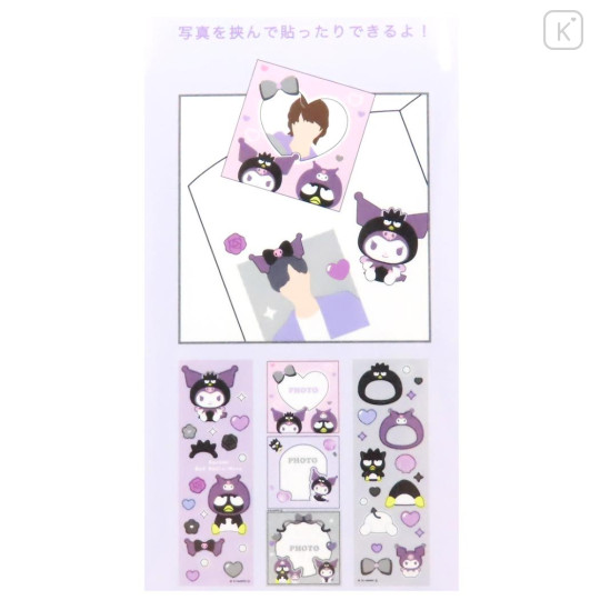 Japan Sanrio Frame Deco Sticker - Badtz-maru & Kuromi - 2