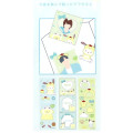 Japan Sanrio Frame Deco Sticker - Pochacco & Pompompurin / Green - 2