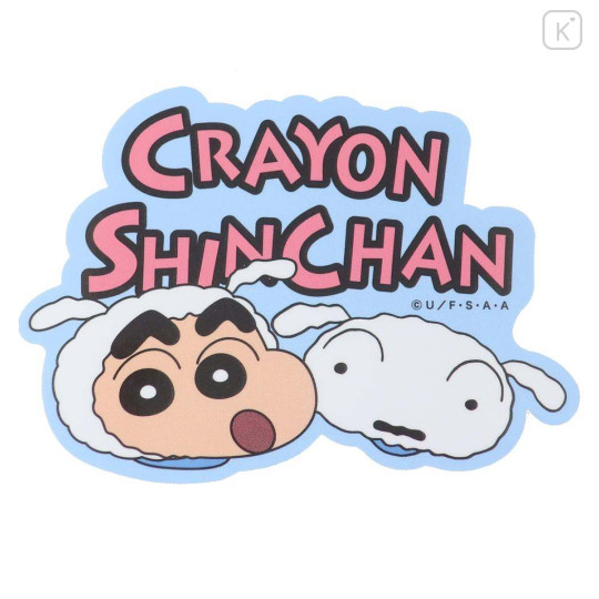 Japan Crayon Shin-chan Vinyl Sticker - Shinnosuke Nohara & Shiro / Blue - 1