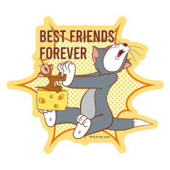 Japan Tom and Jerry Vinyl Sticker - Happy Holidays With Cheese / BFF Best Friend Forever