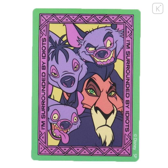 Japan Disney Vinyl Sticker - The Lion King : Villains - 1