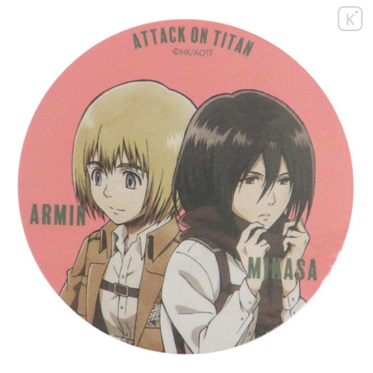 Japan Attack on Titan Vinyl Sticker - Armin & Mikasa | Kawaii Limited