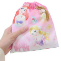 Japan Disney Drawstring Pouch - Princesses / Pink - 2