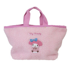 Japan Sanrio Fluffy Mini Tote Bag - My Melody / Hoodie