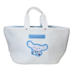 Japan Sanrio Fluffy Mini Tote Bag - Cinnamoroll / Hoodie