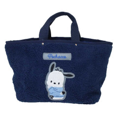 Japan Sanrio Fluffy Mini Tote Bag - Pochacco / Hoodie