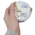 Japan Sanrio Round Mini Pouch - Kuromi / Baku Hug - 2