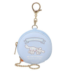 Japan Sanrio Round Mini Pouch - Cinnamoroll / Friend