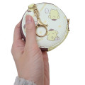 Japan Sanrio Round Mini Pouch - Pompompurin / Friend - 2